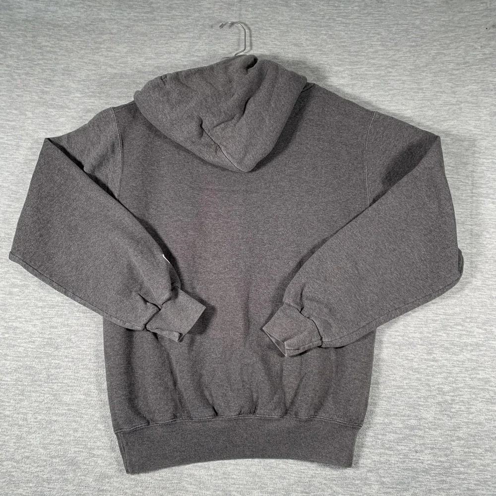 Harvard Hoodie Mens Small Gray Champion Pullover Fleece Sweatshirt‎ Logo Graphic